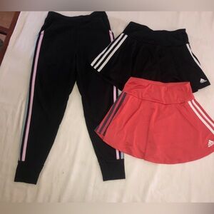 Girls Adidas joggers skort 10 12